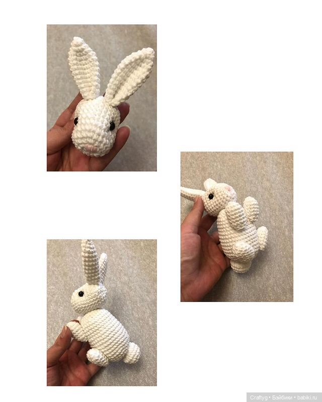 Пасхальный зайчик. Описание вязания (фото 6)