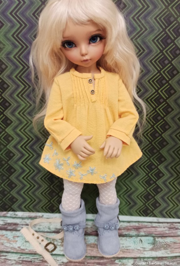 Платье-рубашка на литлфи — Одежда и обувь для кукол своими руками: фото (фото 4)
