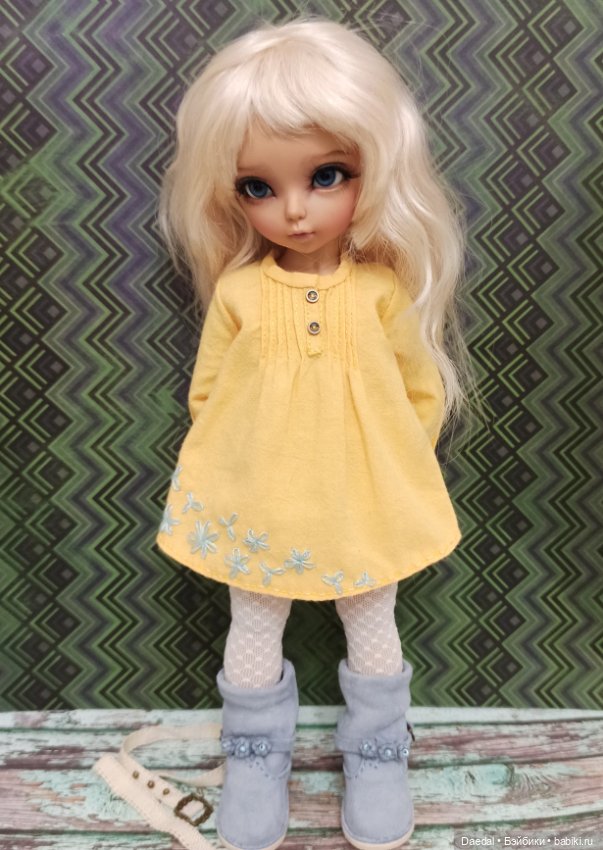 Платье-рубашка на литлфи — Одежда и обувь для кукол своими руками: фото (фото 3)