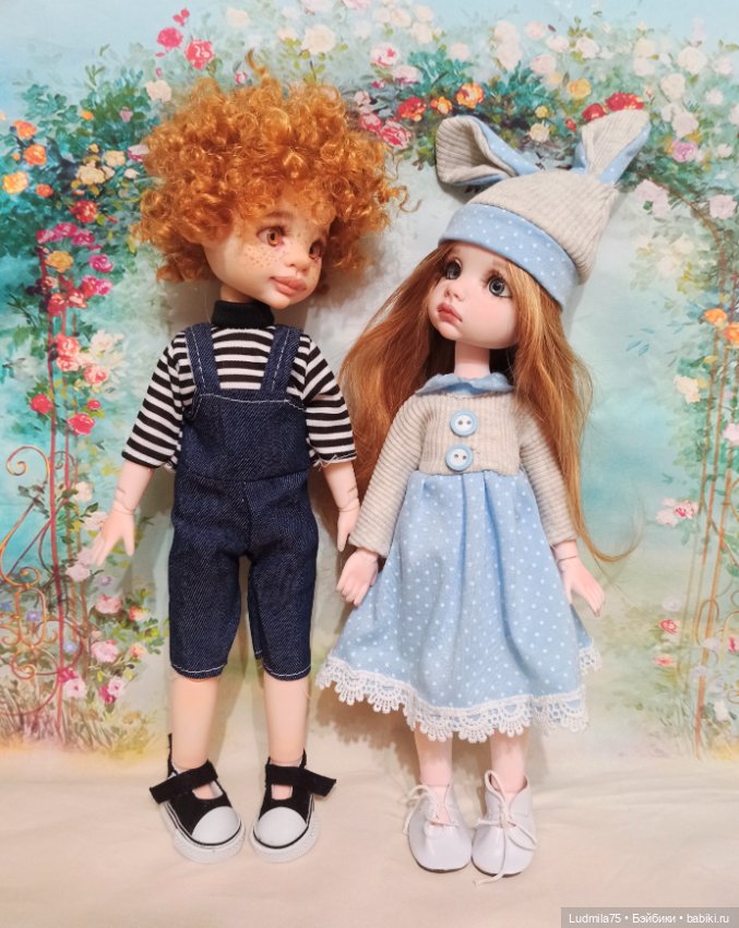 Сладкая парочка — Лепка авторских кукол: полимерная глина (фото 2)