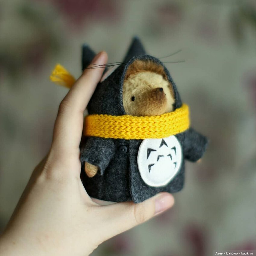 Авторский ежик в костюме тоторо от Настены Никитиной (фото 5)