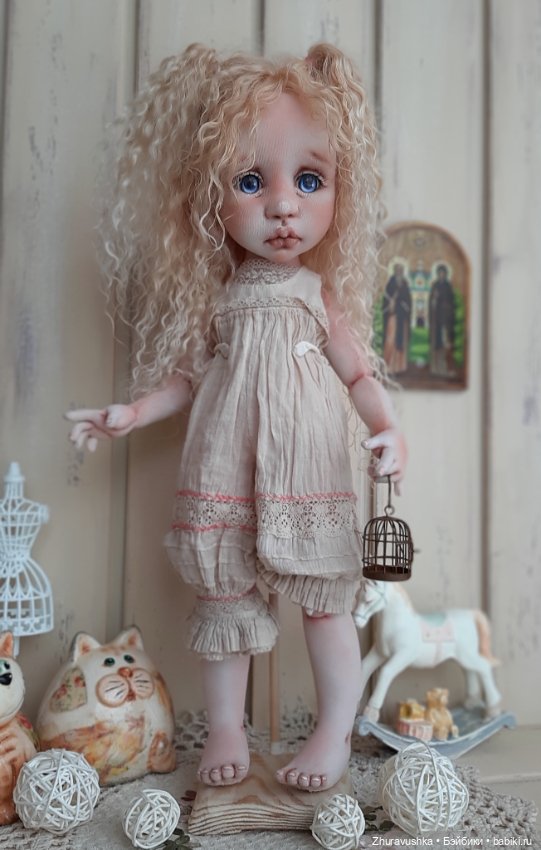 Машенька. Текстильная интерьерная куколка
