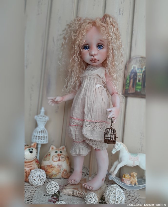 Машенька. Текстильная интерьерная куколка (фото 8)