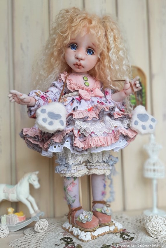 Машенька. Текстильная интерьерная куколка (фото 4)
