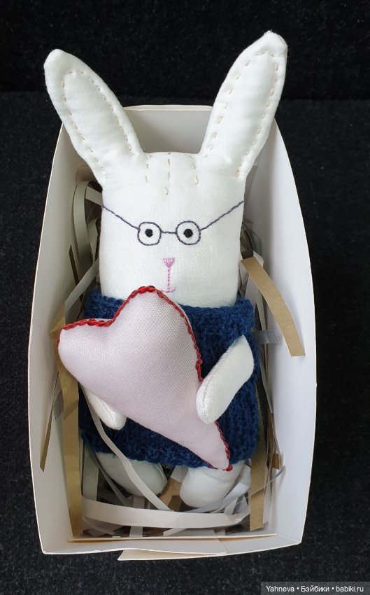 Зайка с большим сердцем — Авторские игрушки ручной работы: Тедди (фото 6)