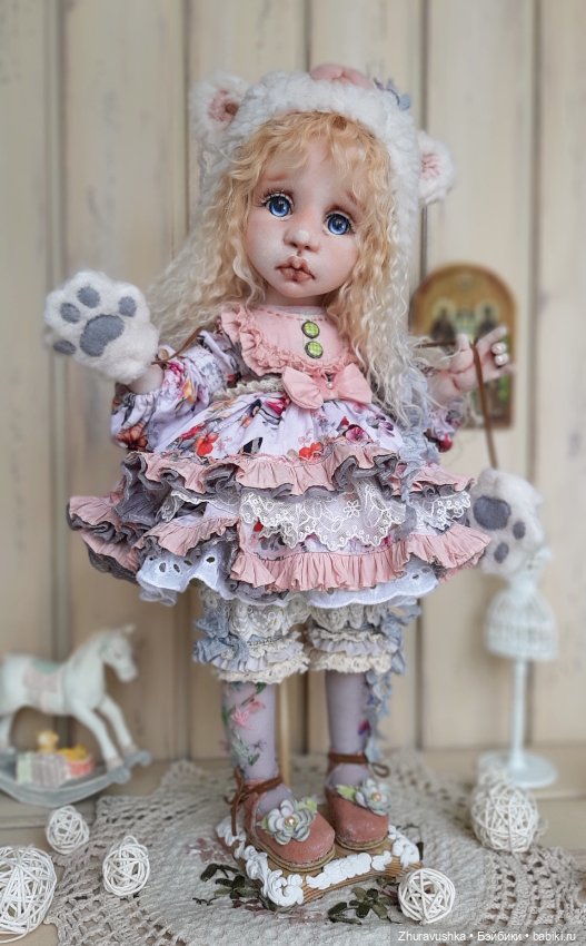 Машенька. Текстильная интерьерная куколка (фото 3)