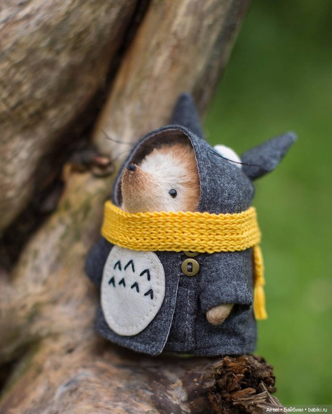 Авторский ежик в костюме тоторо от Настены Никитиной (фото 7)