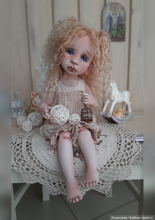 Машенька. Текстильная интерьерная куколка (фото 7)