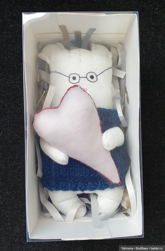 Зайка с большим сердцем — Авторские игрушки ручной работы: Тедди (фото 7)