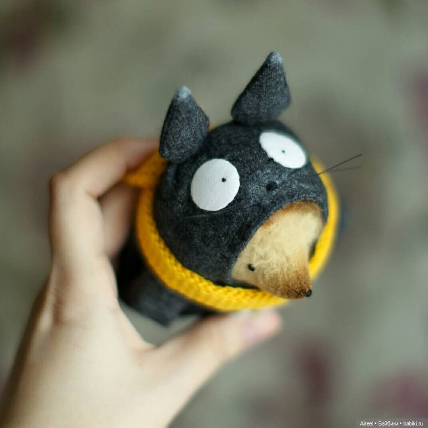 Авторский ежик в костюме тоторо от Настены Никитиной (фото 6)