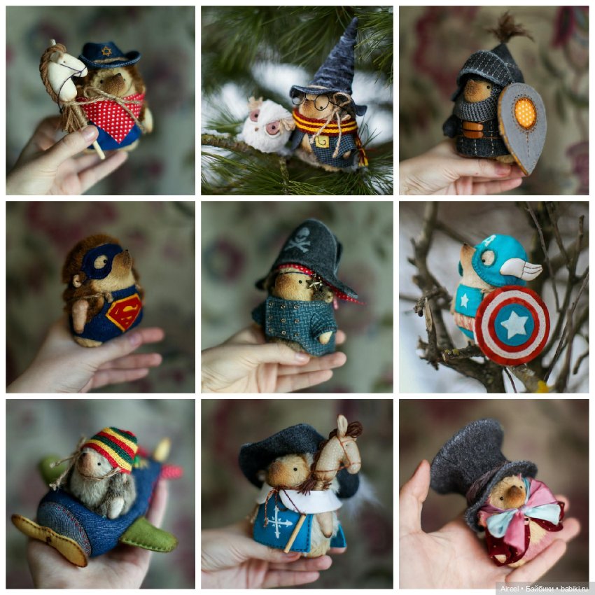 Авторский ежик в костюме тоторо от Настены Никитиной