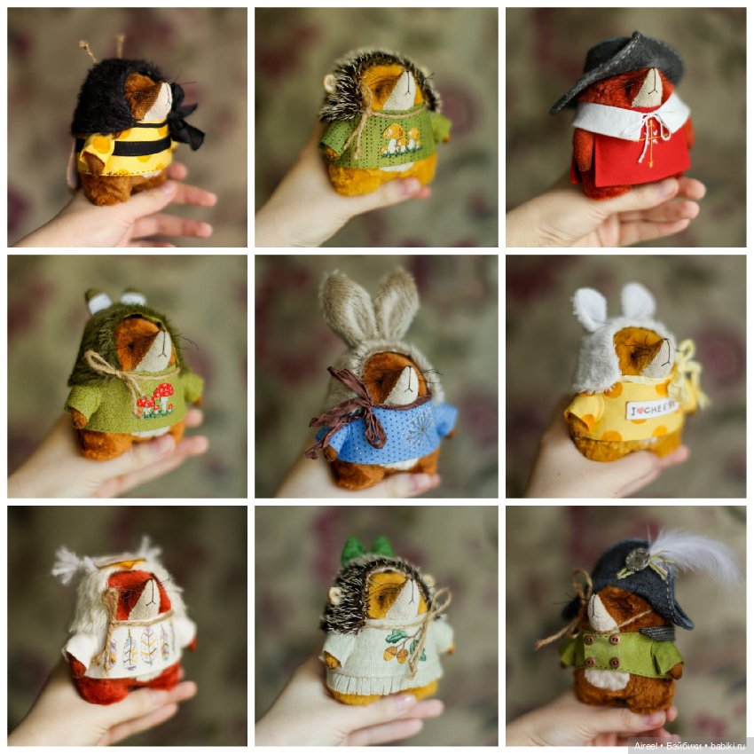 Авторский ежик в костюме тоторо от Настены Никитиной