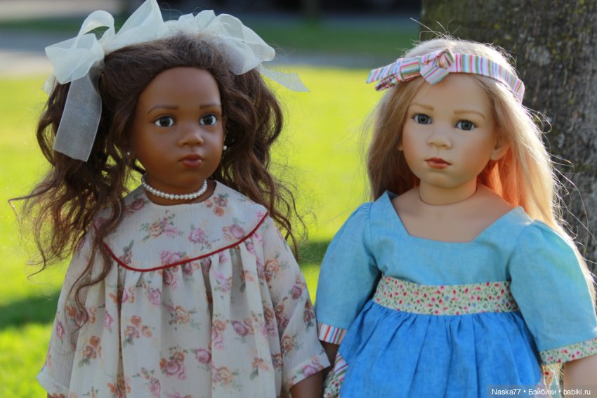 Авторские куклы Lschina и Tamina от Elisabeth Lindner