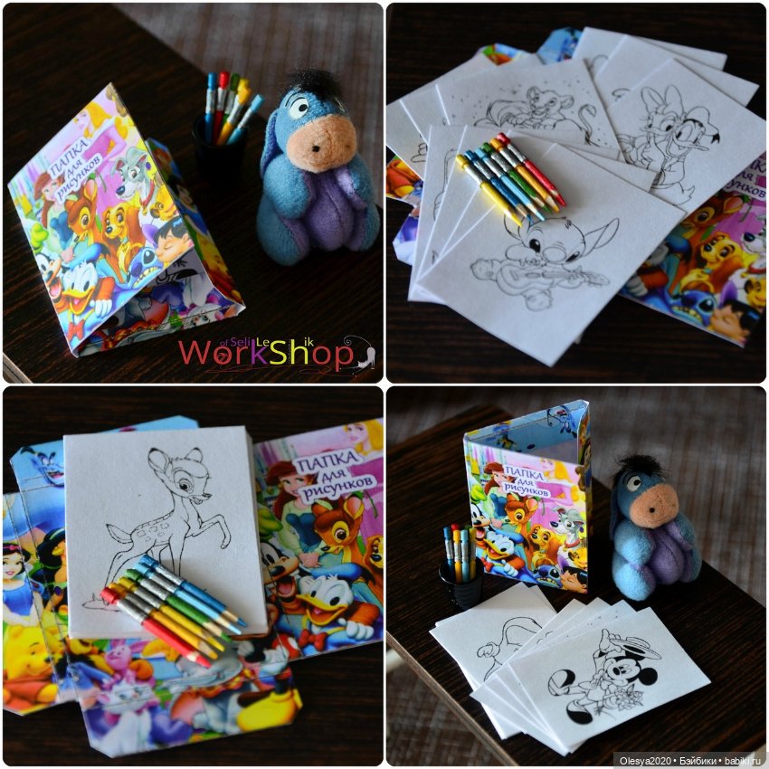 Раскраски с карандашами (20 наборов) (фото 3)