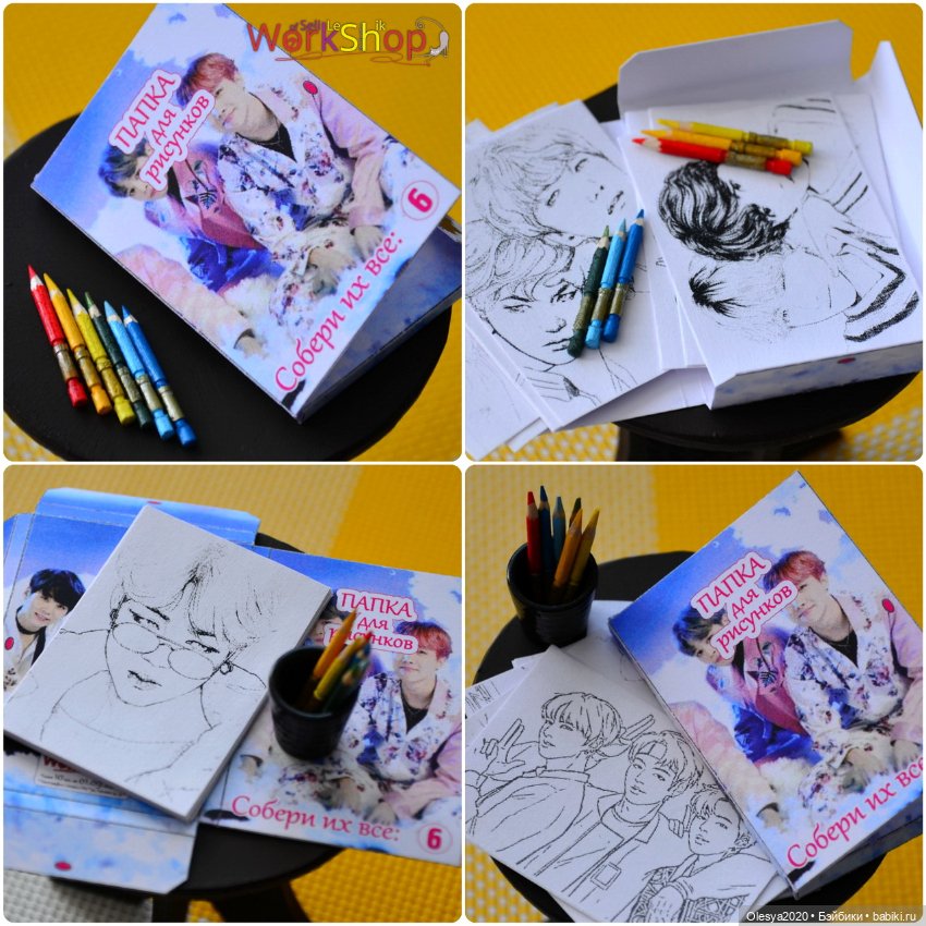 Раскраски с карандашами (20 наборов) (фото 6)