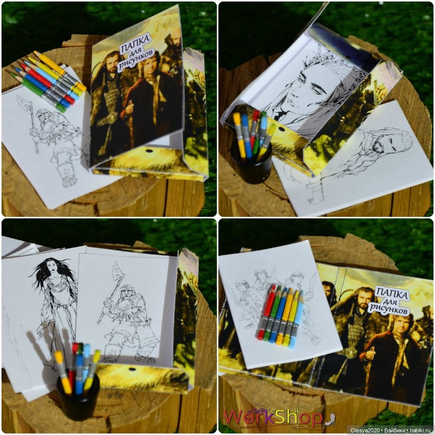 Раскраски с карандашами (20 наборов) (фото 4)