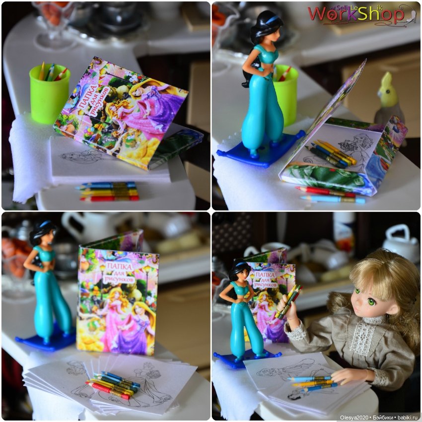 Раскраски с карандашами (20 наборов)