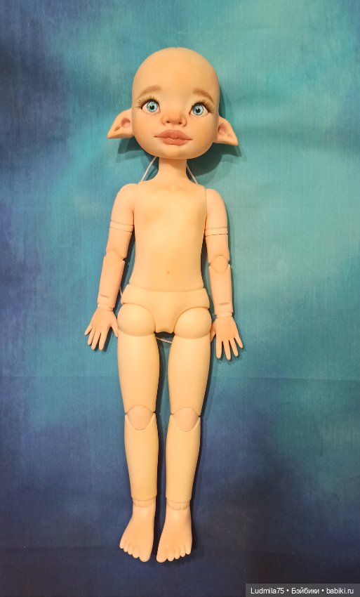 Натуральный блондин — Лепка авторских кукол: полимерная глина