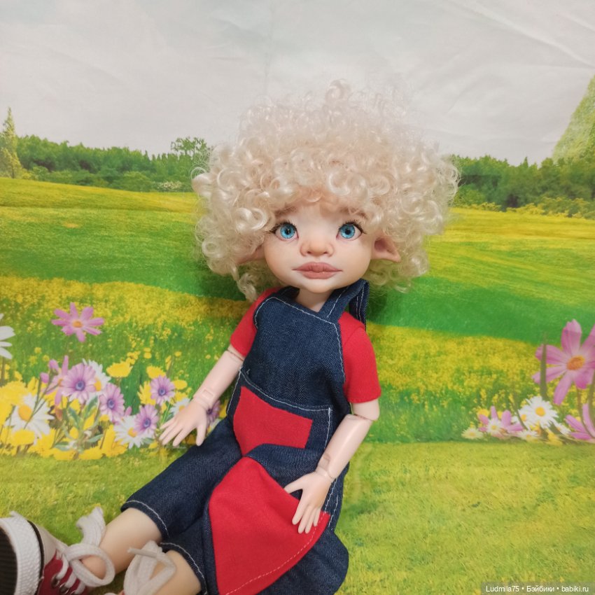 Натуральный блондин — Лепка авторских кукол: полимерная глина