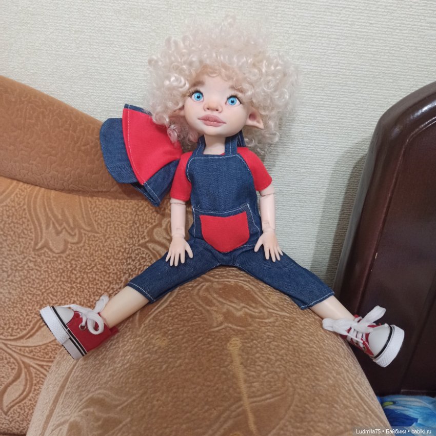 Натуральный блондин — Лепка авторских кукол: полимерная глина
