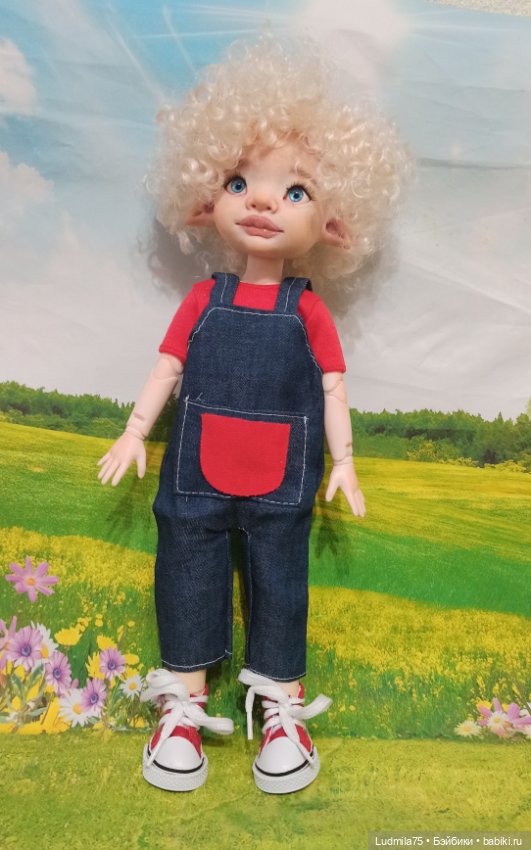 Натуральный блондин — Лепка авторских кукол: полимерная глина