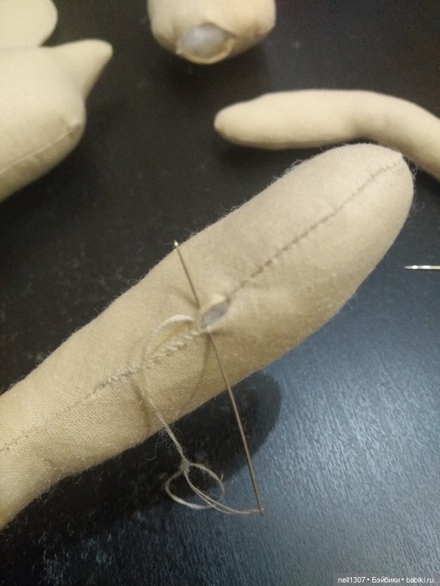 Шьем тельце "сидящей" куколки по выкройке из интернета (фото 3)