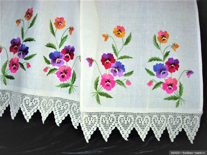 Вышитые гладью рушники — Вышивка крестиком