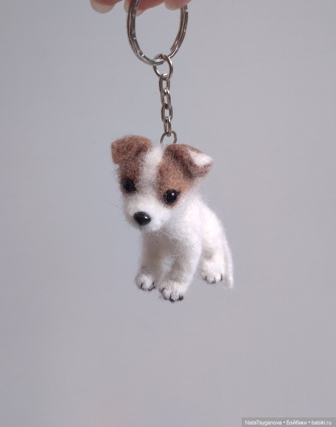 Брелок - щенок — Валяные игрушки из шерсти: сухое валяние (фото 2)