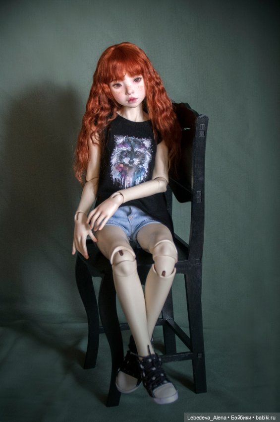 Рыжая с веснушками — Гибридизация кукол BJD (БЖД): пересадка головы (фото 4)