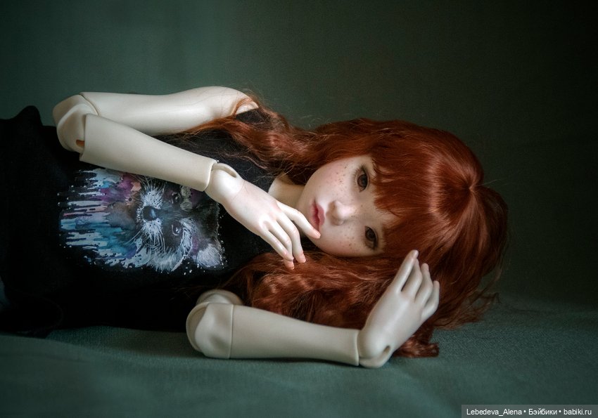 Рыжая с веснушками — Гибридизация кукол BJD (БЖД): пересадка головы (фото 3)