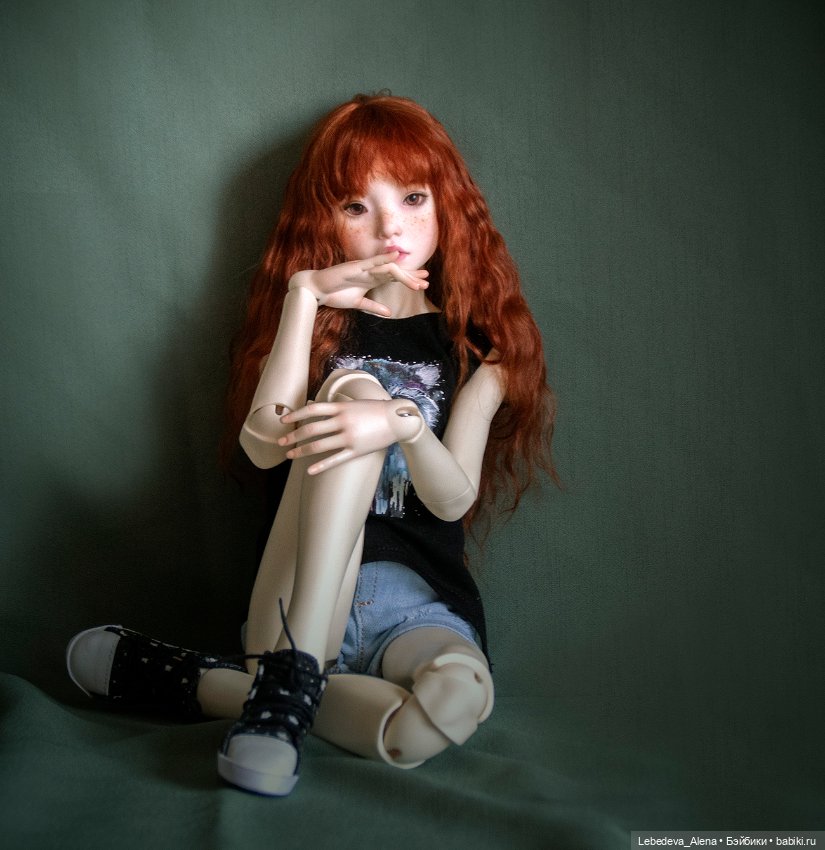 Рыжая с веснушками — Гибридизация кукол BJD (БЖД): пересадка головы (фото 5)