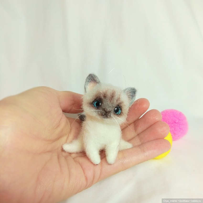 Кто сказал "Мяу" — Валяные игрушки из шерсти: сухое валяние (фото 4)