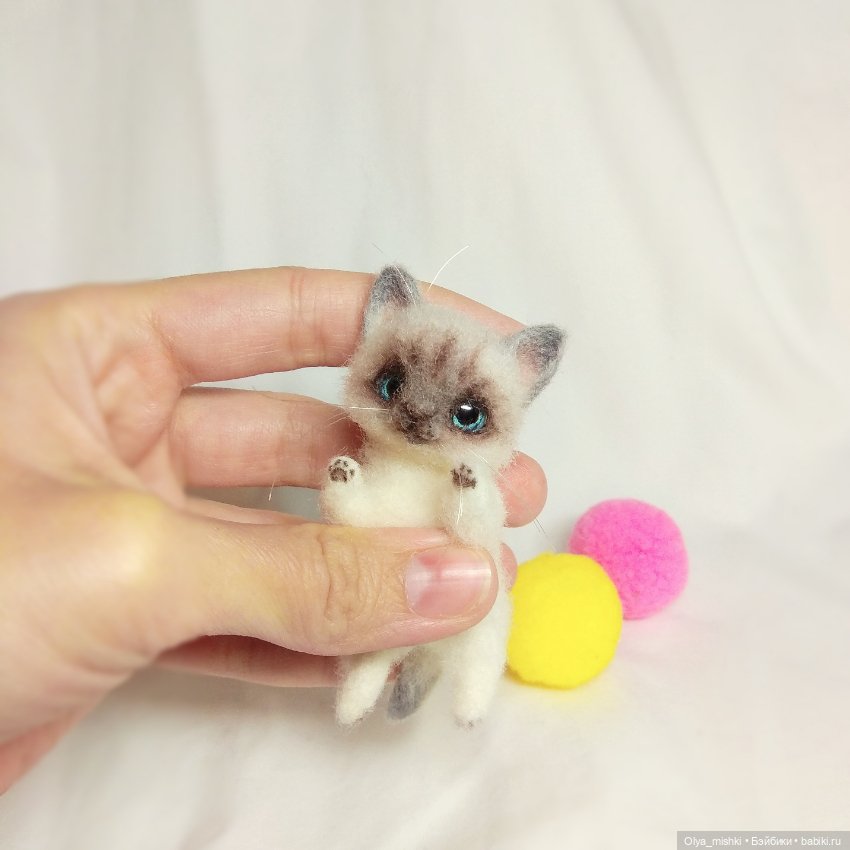 Кто сказал "Мяу" — Валяные игрушки из шерсти: сухое валяние (фото 2)