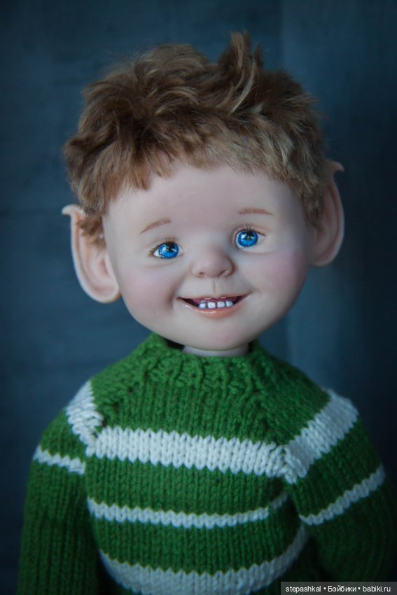 Домовой эльф Василий — Авторские шарнирные куклы своими руками: лепка (фото 2)