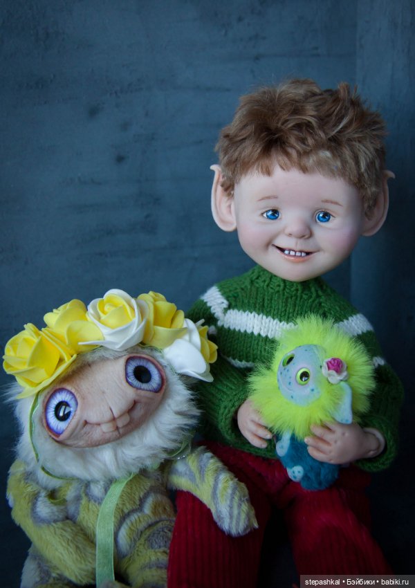 Домовой эльф Василий — Авторские шарнирные куклы своими руками: лепка (фото 7)