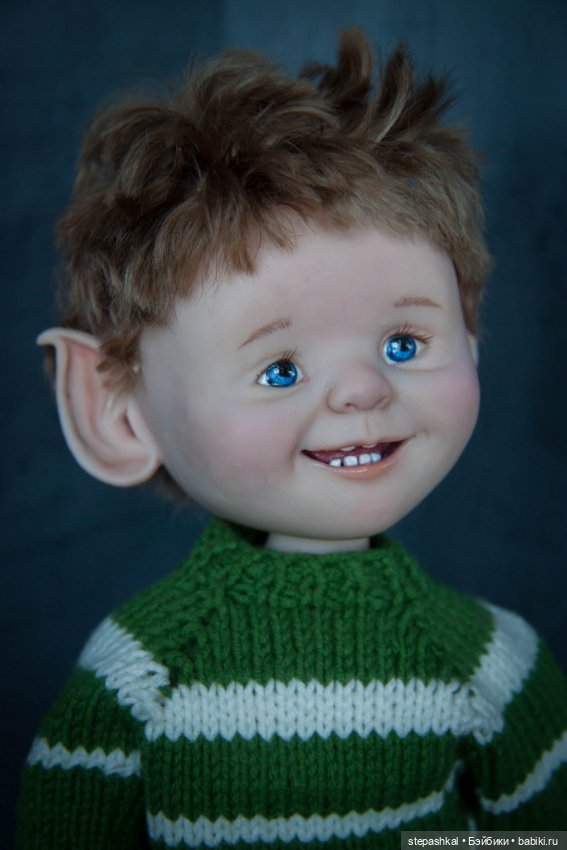 Домовой эльф Василий — Авторские шарнирные куклы своими руками: лепка (фото 3)