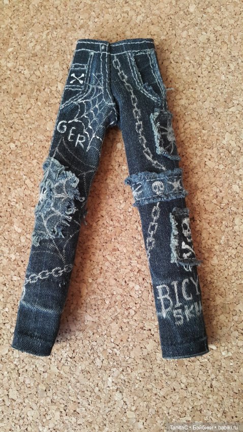 Фрагменты аутфита (джинсы) в стиле панк для БТС парня (H&M) (фото 2)