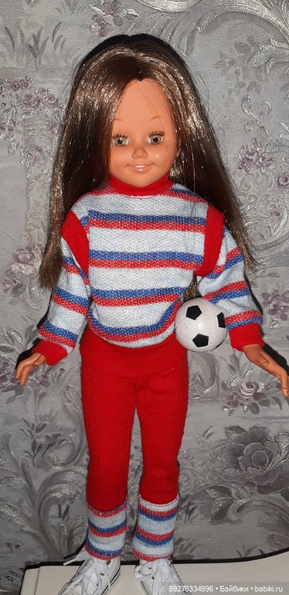 Винтажная испанка bb. Спортсменка-футболистка (фото 3)