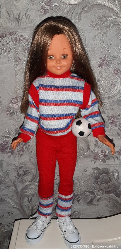 Винтажная испанка bb. Спортсменка-футболистка (фото 2)