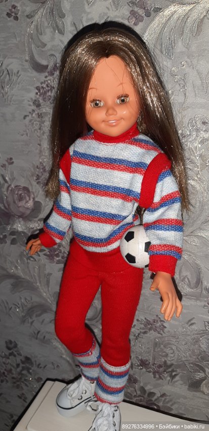 Винтажная испанка bb. Спортсменка-футболистка (фото 7)