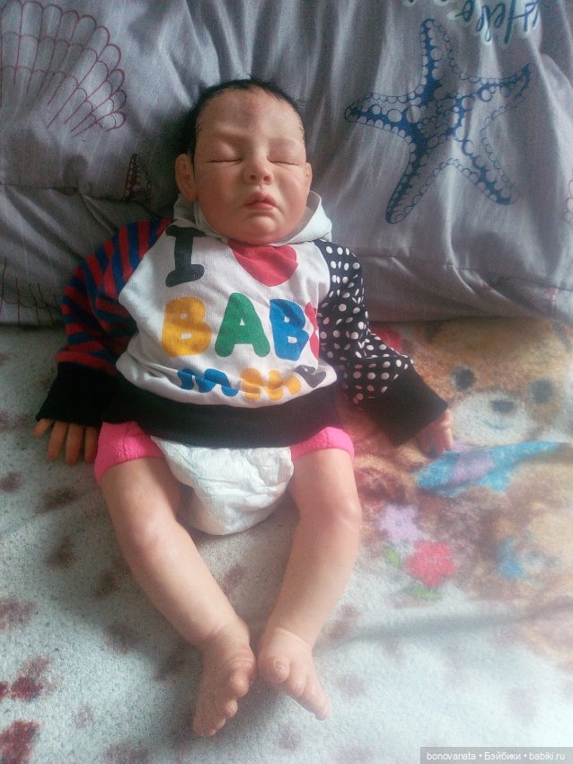 Ребёнок 47 см из полимерной глины (фото 5)