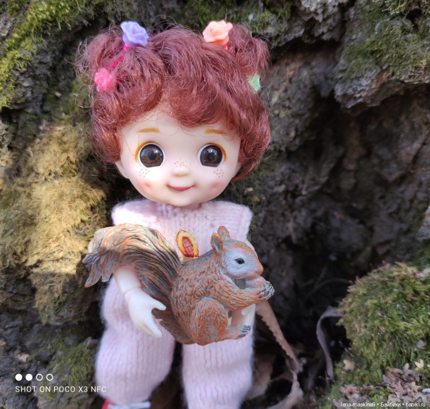 Машуня, лес, белочки, весна, хорошее настроение