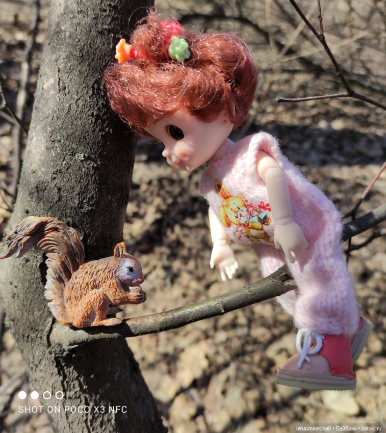 Машуня, лес, белочки, весна, хорошее настроение