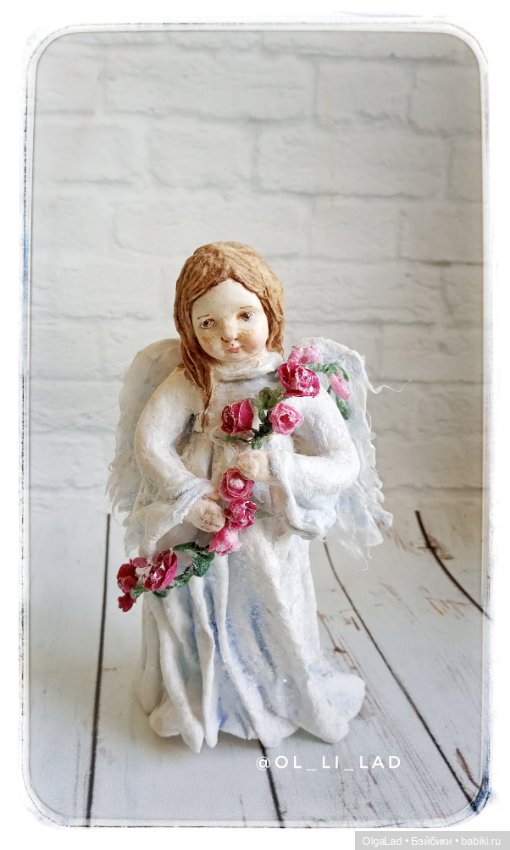 Ангел — Ватные игрушки на елку: ретро