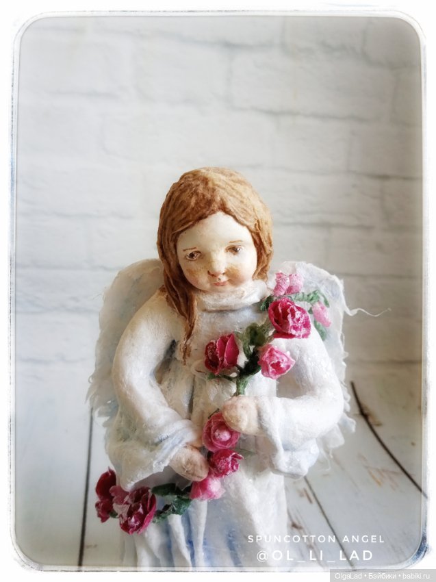 Ангел — Ватные игрушки на елку: ретро (фото 2)