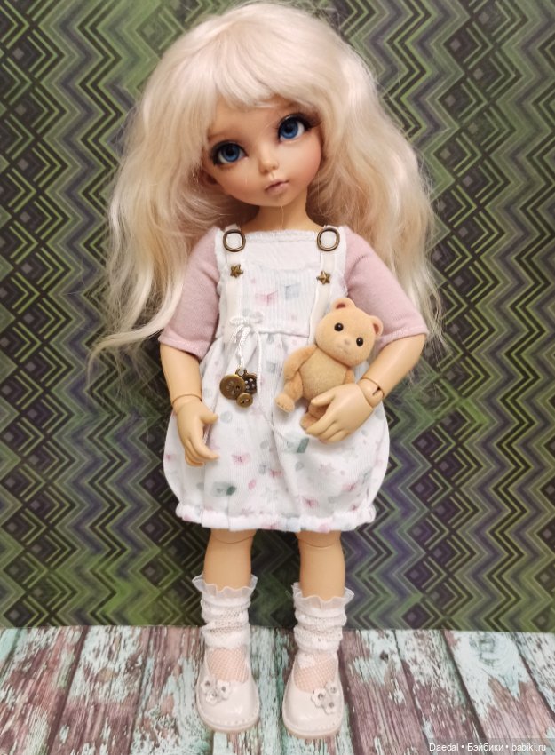 Трикотажный сарафанчик — Одежда и обувь для кукол своими руками: фото (фото 4)