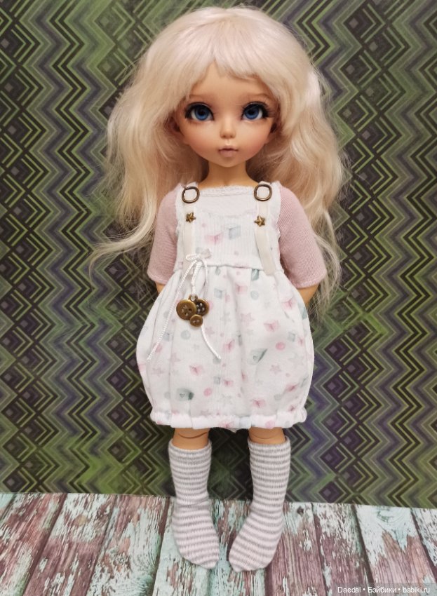 Трикотажный сарафанчик — Одежда и обувь для кукол своими руками: фото