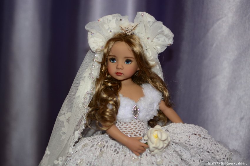 Роскошный свадебный наряд для кукол Little Darling (фото 7)