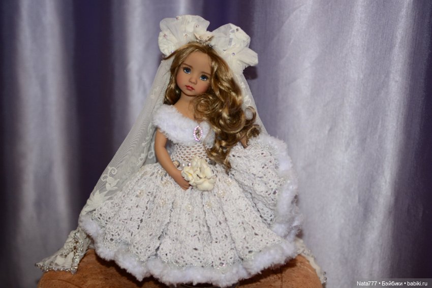 Роскошный свадебный наряд для кукол Little Darling (фото 3)