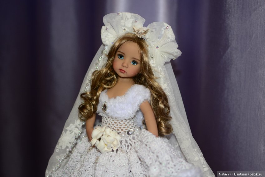 Роскошный свадебный наряд для кукол Little Darling (фото 10)